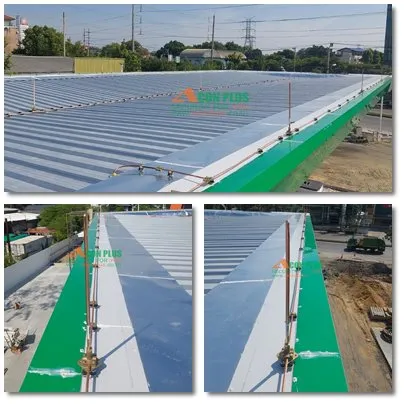 ภาพแสดงการติดตั้งหัวลัวล่อฟ้า